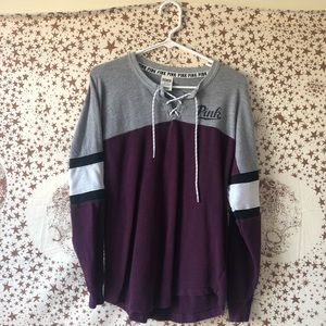 VS Pink jersey pullover sweatshirt